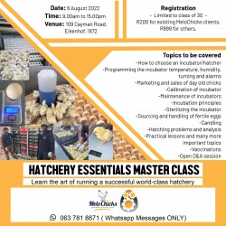 Hatchery Essentials Masterclass 6 Aug 2022